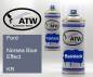 Preview: Ford, Norsea Blue Effect, KR: 400ml Sprühdose + 400ml Klarlack - Set, von ATW Autoteile West.